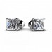 2.00 ct Princess Cut Cubic Zirconia Stud Earrings in Screw Back 2.00 ct Princess Cut Cubic Zirconia Stud Earrings in Screw Back